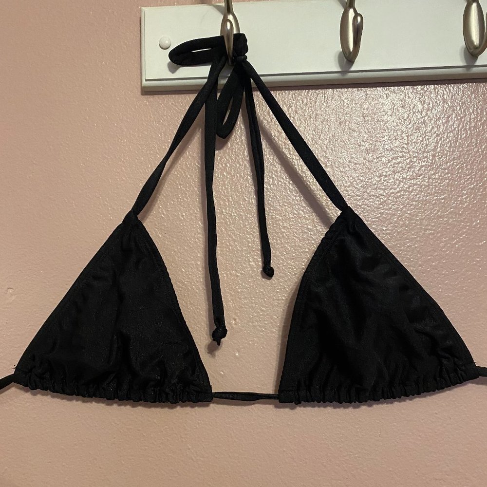 black bikini top